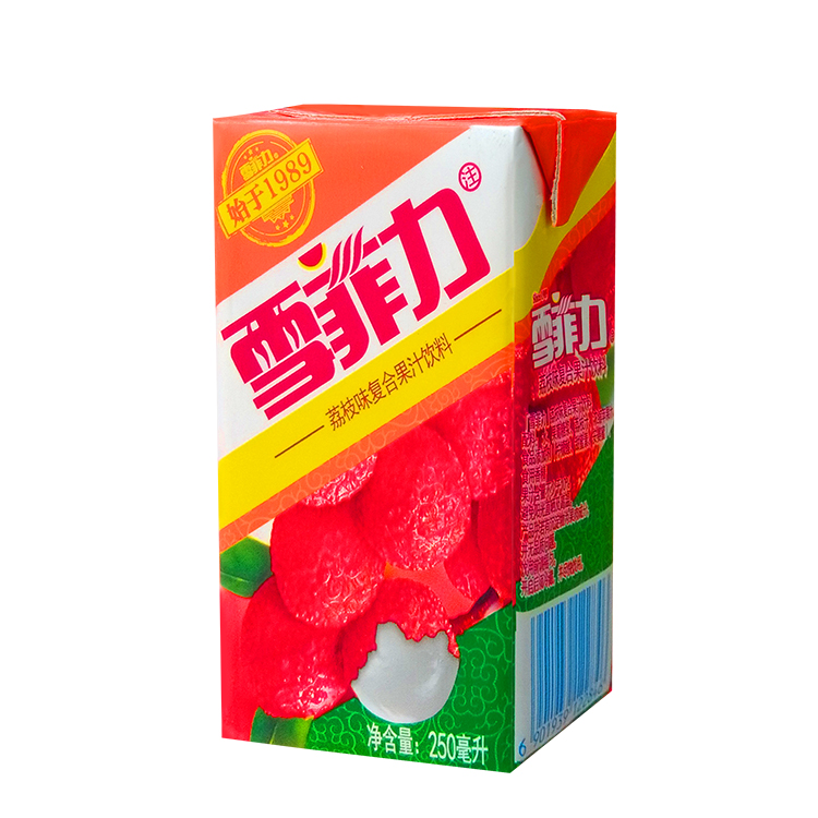 雪菲力荔枝汁饮料250ml24盒整箱果味饮料