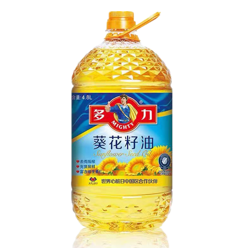 多力葵花籽油4.8l 非转基因食用油 多力葵籽4.8l