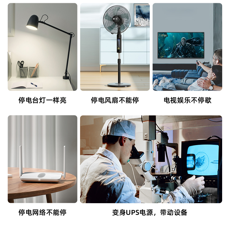 【磷酸铁锂】羽博户外电源700W大功率220v移动电源大容量应急家用车载电源笔记本电脑充电宝自驾露营 【614wh+PD100w】陨石黑