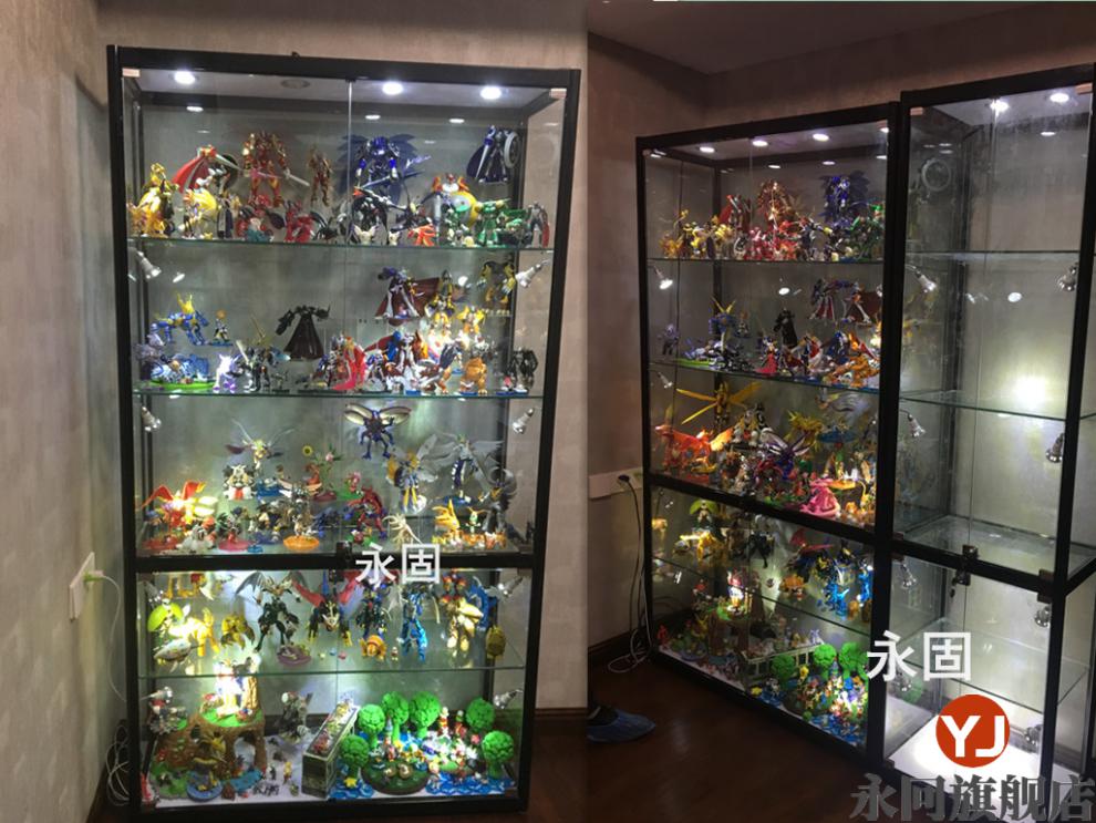 收纳透明玻璃柜玩具礼品积木展架家用陈列 乐高柜80*55*200【现货】