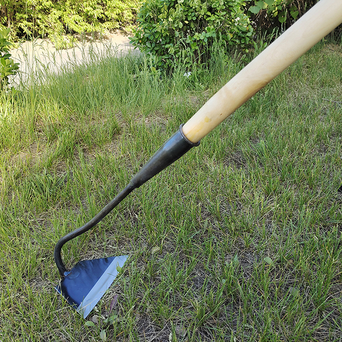 多瑙梦农用工具锄头挖地菜家用农具开荒全钢木柄铲草松土锄头除草铁把