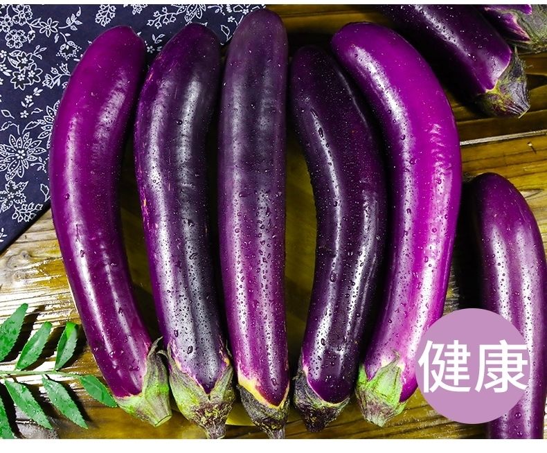 现摘紫茄子新鲜蔬菜农家自种紫茄子紫皮茄子长茄子可生吃批发5斤精选