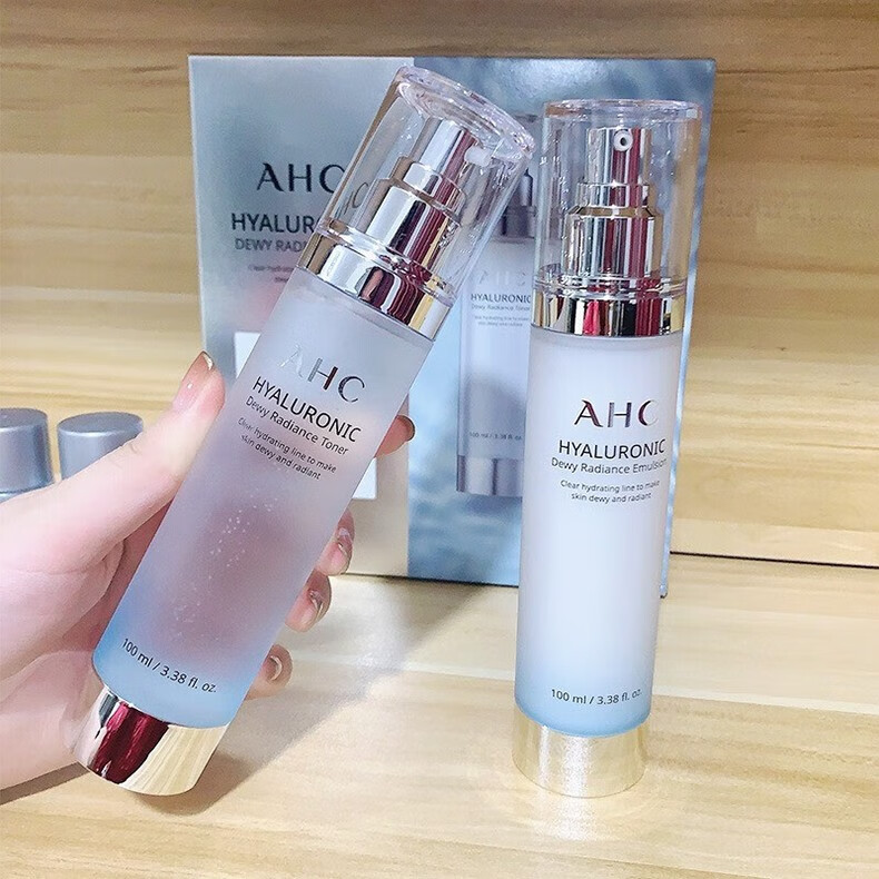AHC专研神仙水乳套装补水保湿清爽控油透明质酸护肤品礼盒女学生韩国 礼盒
