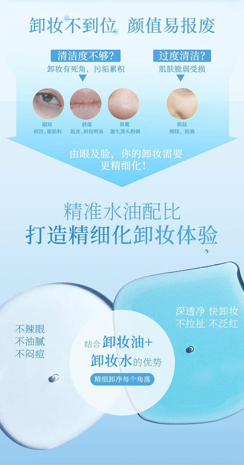 缤若诗（Bifesta） 眼唇卸妆液温和不刺激深层清洁卸妆水145ml