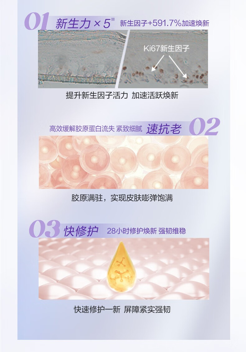 自然堂【新入会专享】凝时洁水霜3件套+小紫瓶精华7ml+雪肌沐浴露50ml 会员礼