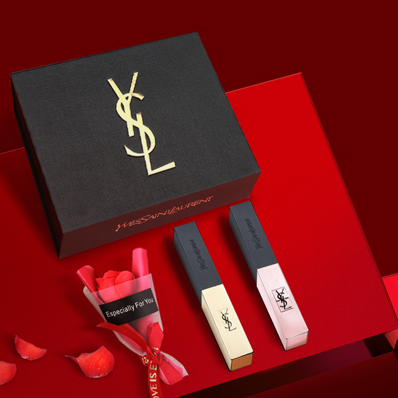ysl圣罗兰口红礼盒套装香水ysl1966小金条21小粉条214生日礼物女套盒