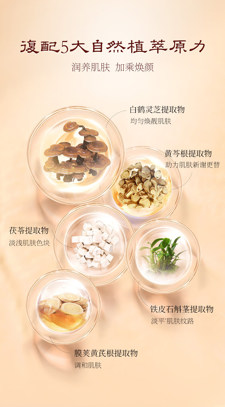 韩美肌（Hanmeiji）冬虫夏草美容润肤套盒补水保湿紧致护肤化妆品套装 六件套