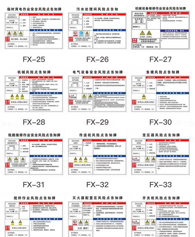 有限空间作业风险防范风险评估标识牌提示牌告示牌标志牌陶柔配电房