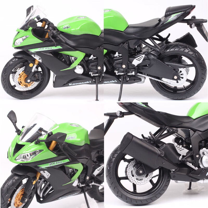 摩托车模型合金仿真1:6奥美图川崎忍者zx-6r 636摩托车机车合金仿真