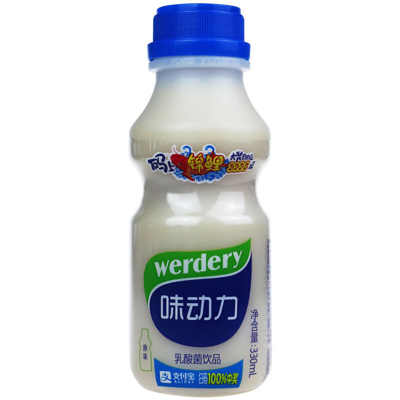 均瑶味动力330ml12瓶多种口味乳酸菌饮品整箱早餐酸奶原味