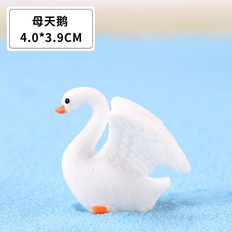 芊阙轻奢芊阙in风格唯美白天鹅微景观树脂摆件多肉饰品zakka创意礼品