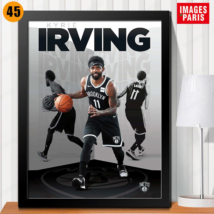 欧文海报nba篮网骑士凯尔特人欧文画装饰画篮球明星球星海报凯里欧文