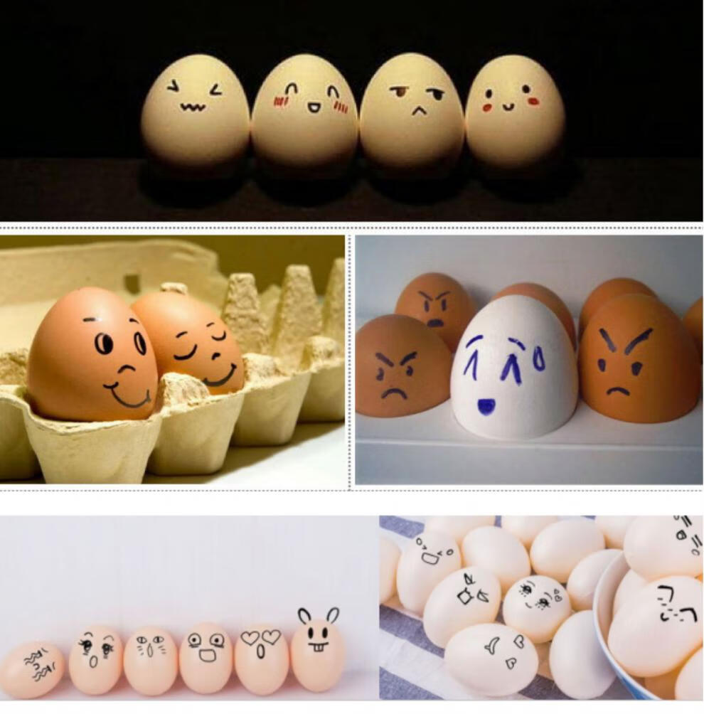 玩具假鸡蛋彩蛋儿童手工diy模具彩绘复活蛋节鸡蛋仿真鹅蛋壳涂鸦画画