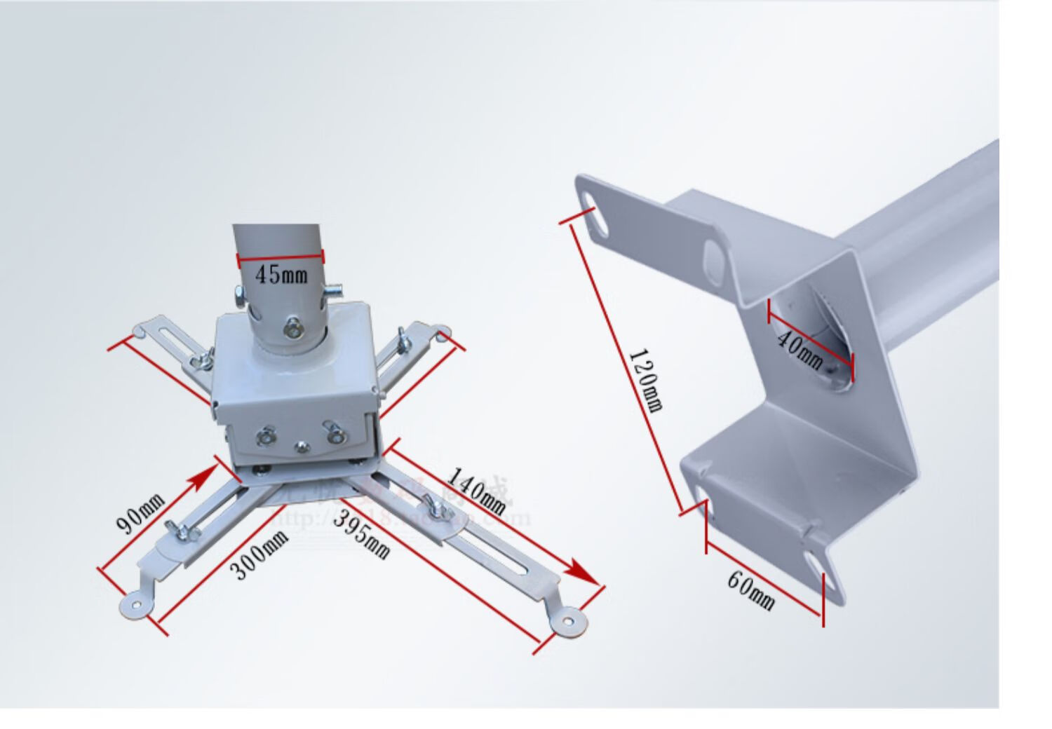 投影仪吊架家用安装投影仪工程投影架吊装固定架投影机升降架墙壁托架