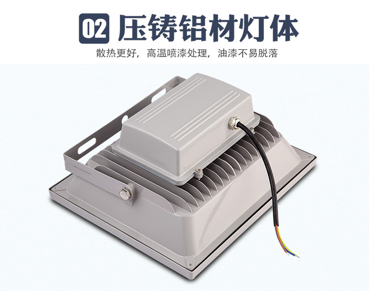 led投光灯低压直流12v24v36v照明灯50w船用泛光灯户外投射灯防水1224v