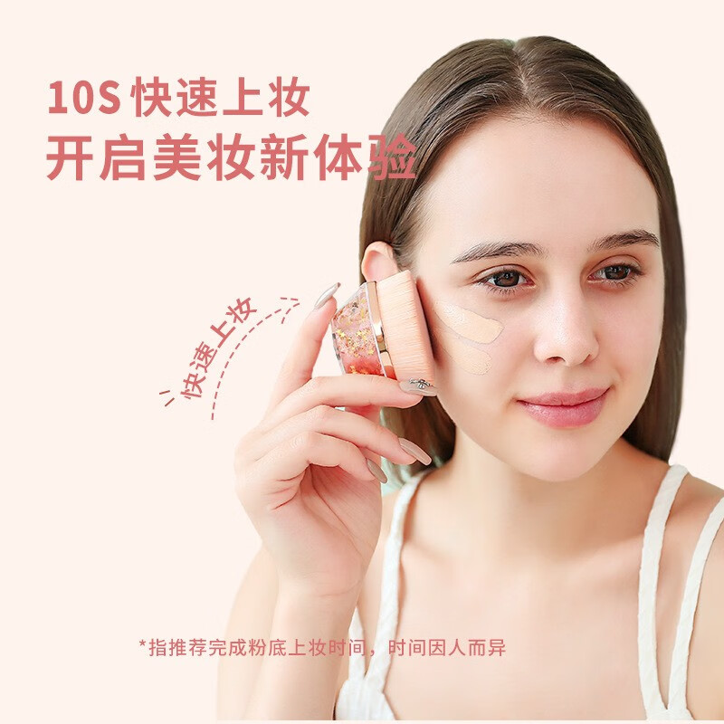 YAHLIGS便携55号魔术粉底刷美妆工具六角粉底刷BB霜修容刷旅行化妆刷 黑色55号粉底刷