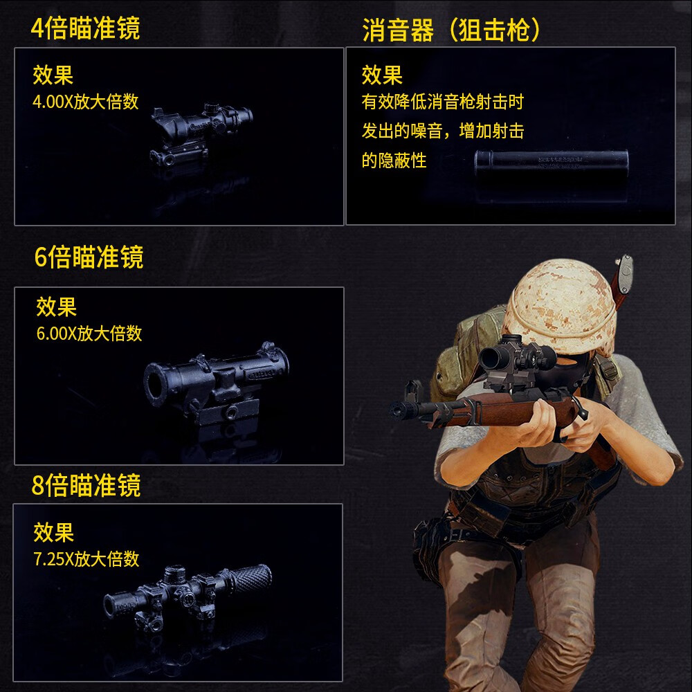 绝地求生周边珍藏版模型吃鸡玩具枪98k大逃杀全金属皮肤湛蓝m24合金瞄