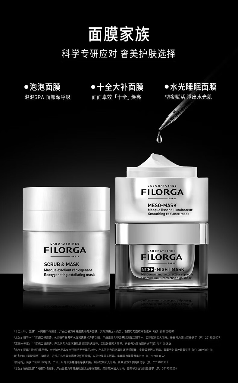 菲洛嘉（Filorga）新年礼物十全大补面膜50ml密集修护涂抹面膜改善暗沉提亮肤色 【现货速达】十全大补面膜