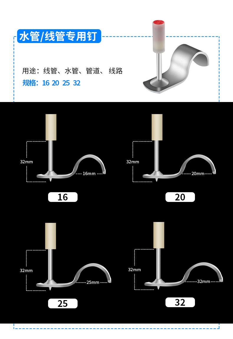 定制德国进口吊顶神器消音枪一体射钉专用炮钉钢钉弾药木龙骨4268威力