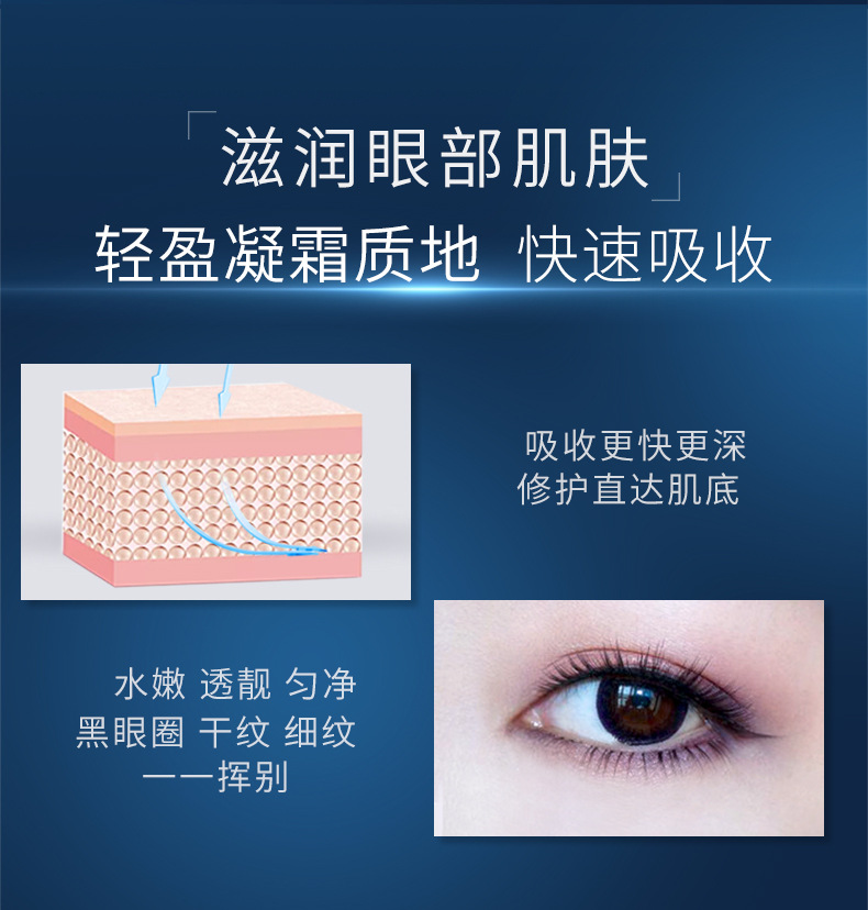 A【发3盒】色娜娜鱼子酱眼霜女补水保湿滋养眼周 20g/盒