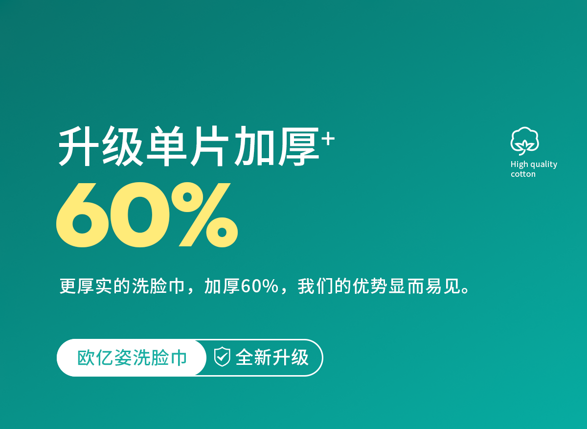 欧亿姿（oeiez）洗脸巾一次性洁面洗面巾纸擦脸巾抽取式干湿两用棉柔洁面巾囤货装 尝鲜装【加厚80%】珍珠纹50抽*1