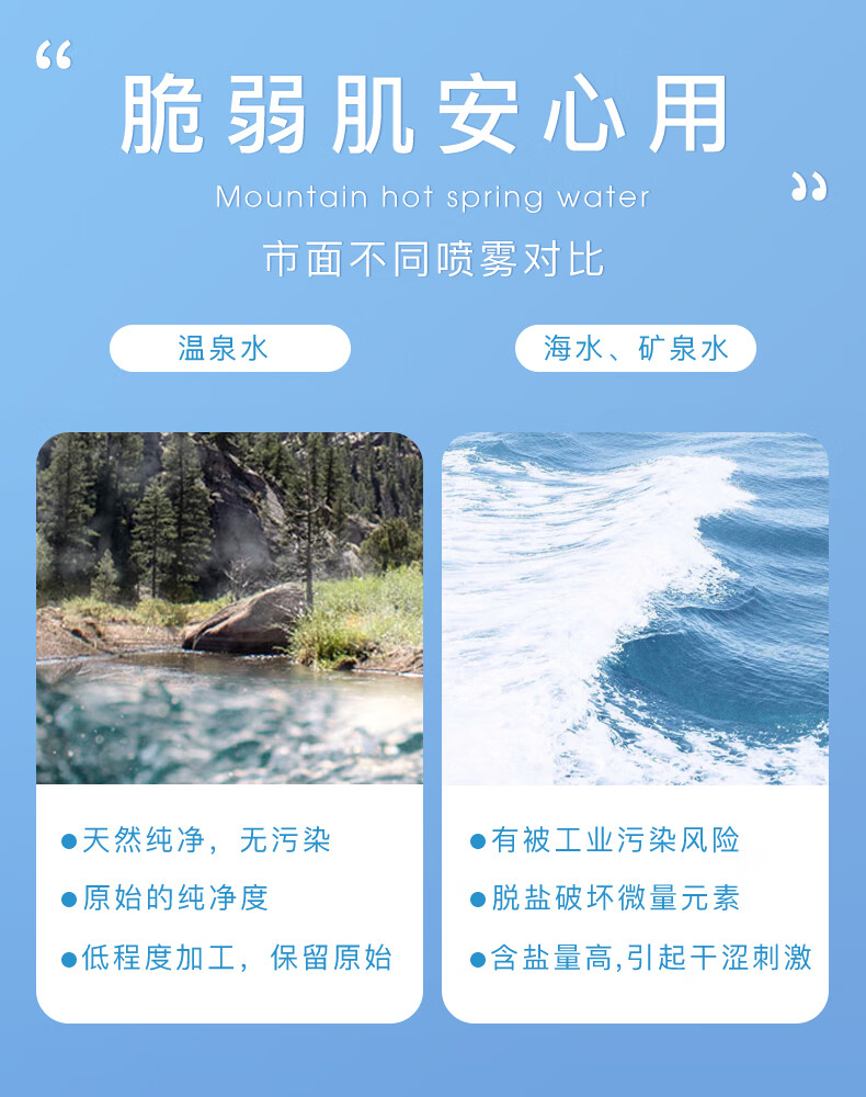 RYDEEN补水喷雾180ml 深层补水保湿细致毛孔深度锁水护肤水化妆水 1瓶