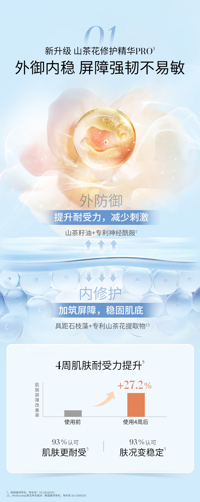 溪木源 山茶花舒敏修护精华乳补水保湿滋润乳液男女送男女友 100ml