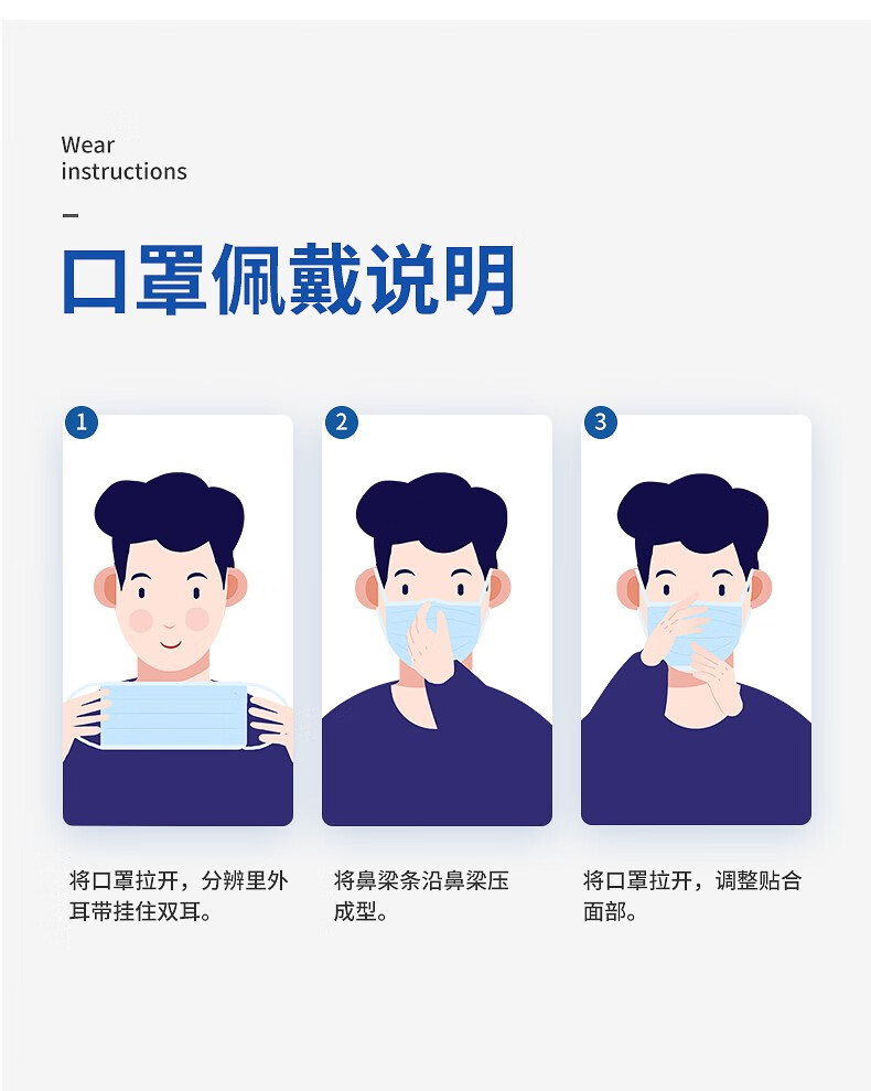恒助医用外科口罩独立包装一次性三层医用灭菌医疗口罩 【独立灭菌】成人60片（10片*6包）