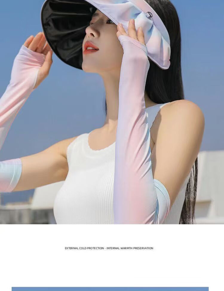 蜀泽 2023夏季时尚空顶帽子女户外出游大沿遮阳帽子 渐变蓝