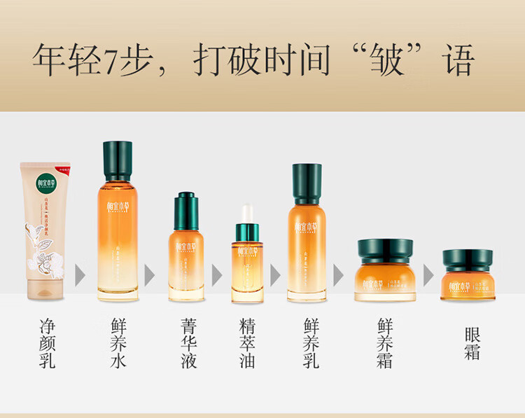 相宜本草 山茶花焕活淡纹紧致鲜养乳液 100g
