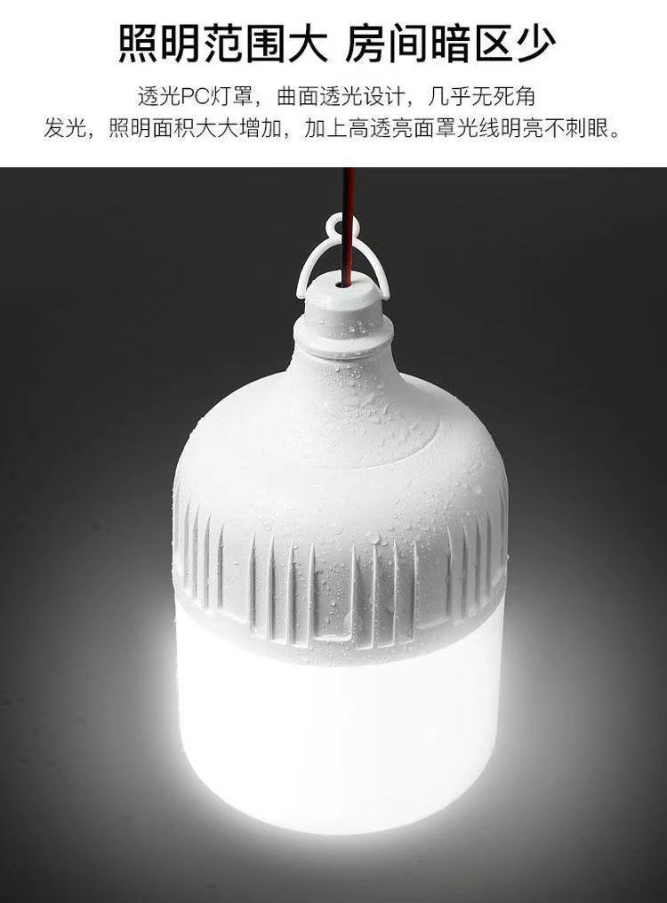 12v24v48v电瓶灯节能夜市灯摆地摊船用专用低压直流led灯泡5米夹子线