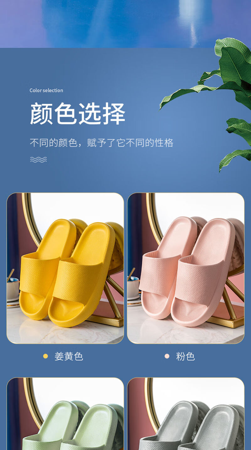 【网红同款】ins拖鞋女夏天外出时尚外穿洋气带跟厚底家居踩屎感情侣拖男佐欧雅 升级加厚踩屎感【橘红】 38-39（适合37-38）