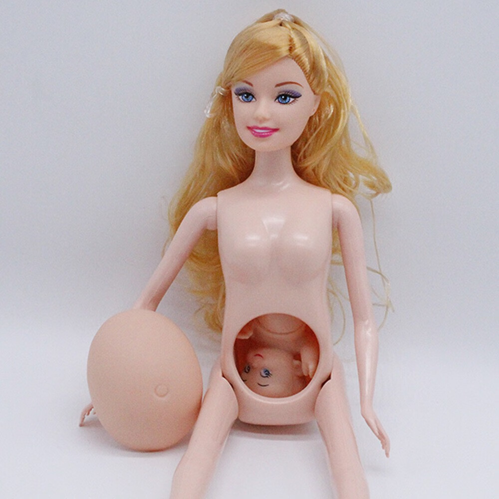 迪士尼(disney)怀孕的芭比娃娃克时帝可以生宝宝公主套装大肚子孕妇