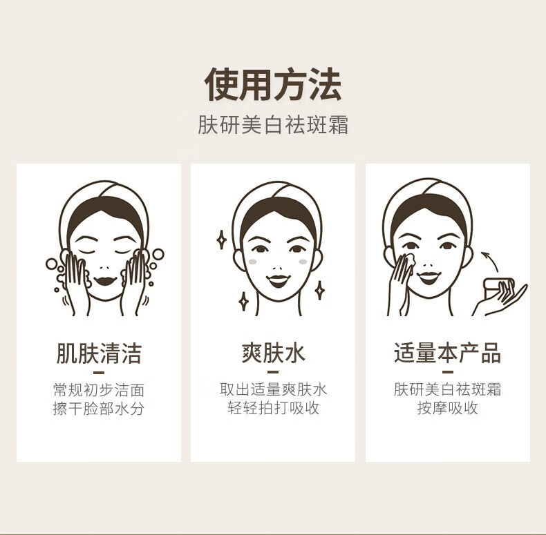 粉嫩公主祛斑霜男女士晒斑黄雀斑淡化斑点遗传老年斑黑斑黑色素保湿提亮 Q-祛斑霜一瓶 一瓶装