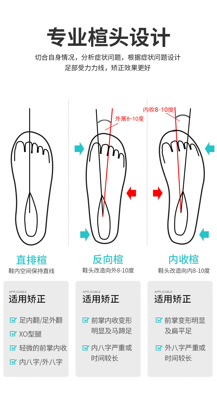 内八字矫正鞋儿童脚外翻纠正器扁平足小孩x0型腿康复鞋春夏款网面款