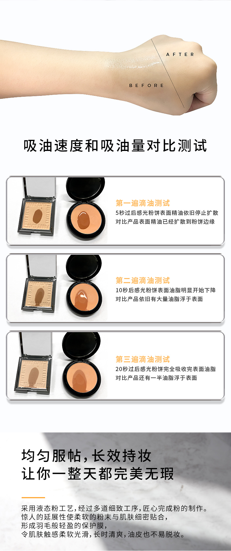 funny elves粉饼FE感光eleves柔焦蜜粉饼fe感光方里粉饼控油定妆持久遮瑕散粉不脱妆 P01五色提亮版粉饼7.5g