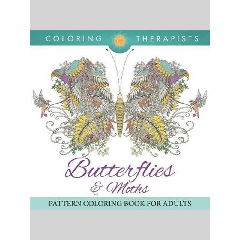 预订Butterflies & Moths Pattern Coloring Book For Adults