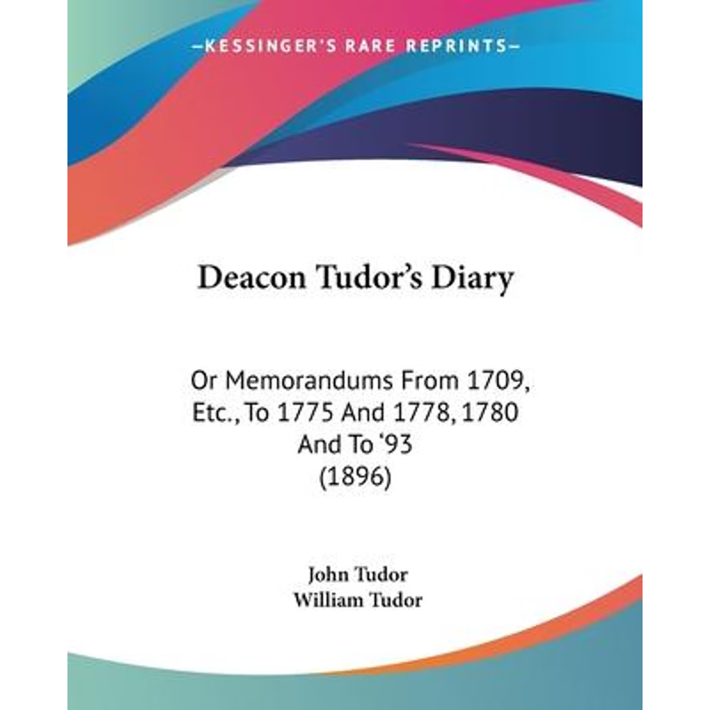 按需印刷Deacon Tudor's Diary[9781104018221]