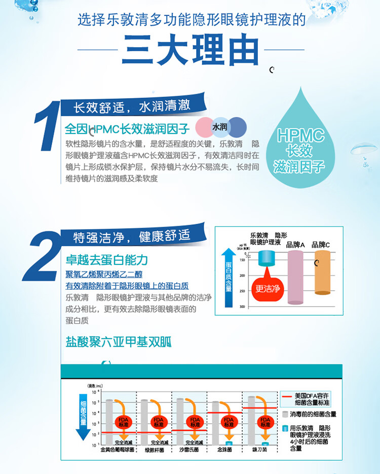 曼秀雷敦rohto乐敦清c3隐形眼镜护理液500ml日本保湿冰凉美瞳清洁液