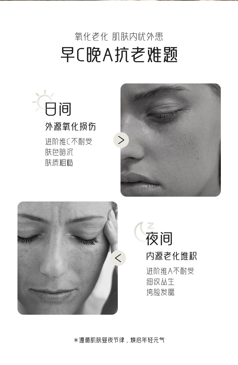 花皙汀【早C晚A】抗糖抗氧化精华液提亮肤色抗皱紧致精华七夕情人节礼物 视黄醇精华