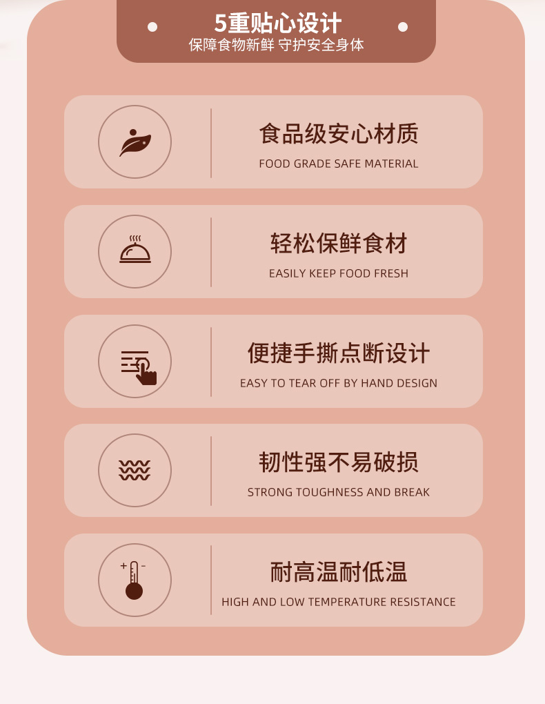 洁成保鲜袋食品级材质保鲜膜厨房冰箱保鲜 保鲜袋大中小组合装220只