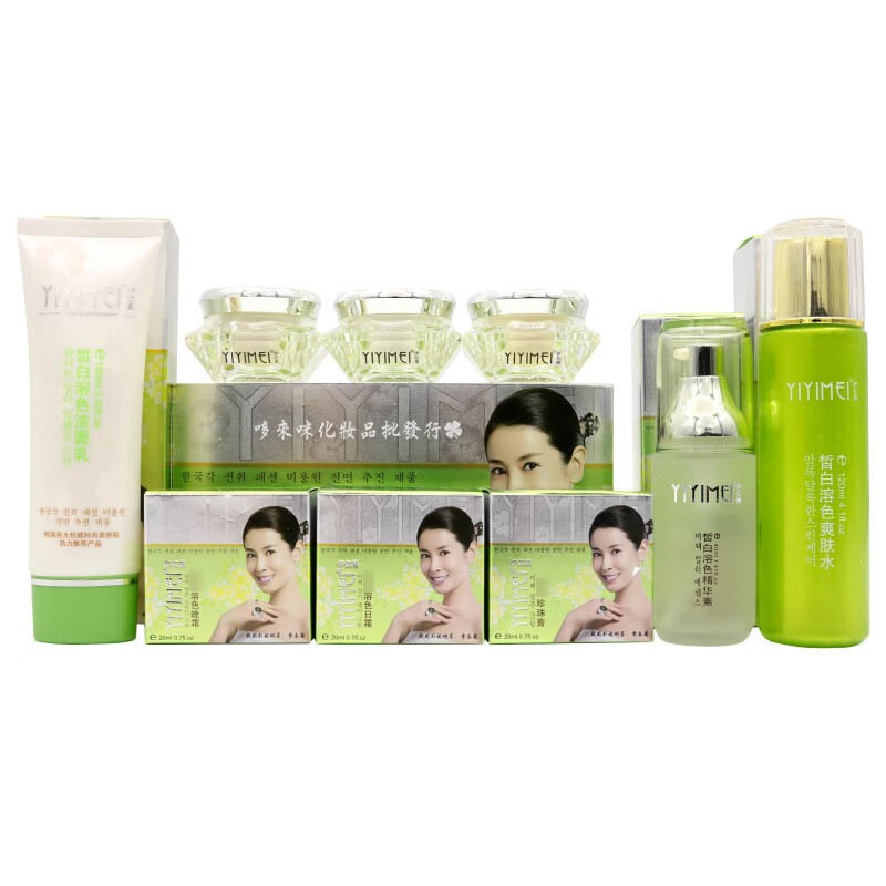 珀蔓朵伊亿美臻白美肤焕颜装中草约羙白化妆品 六件套
