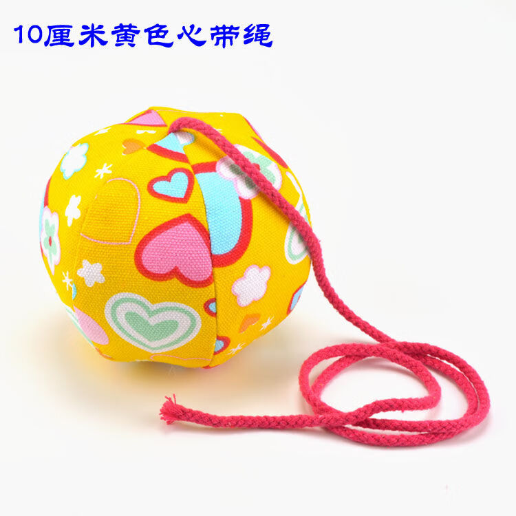 丢沙包儿童幼儿园流星球亲子玩耍球圆形小沙包珍珠棉带绳子手工六片布