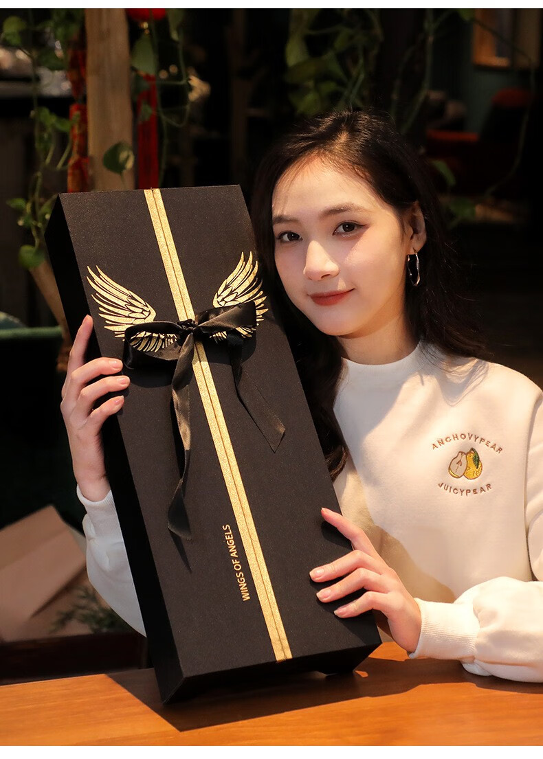 JIALIYIGE口红礼盒化妆品全套装彩妆套盒生日情人节圣诞礼物送女生女友老婆 天使之翼套盒+香水+S925银项链