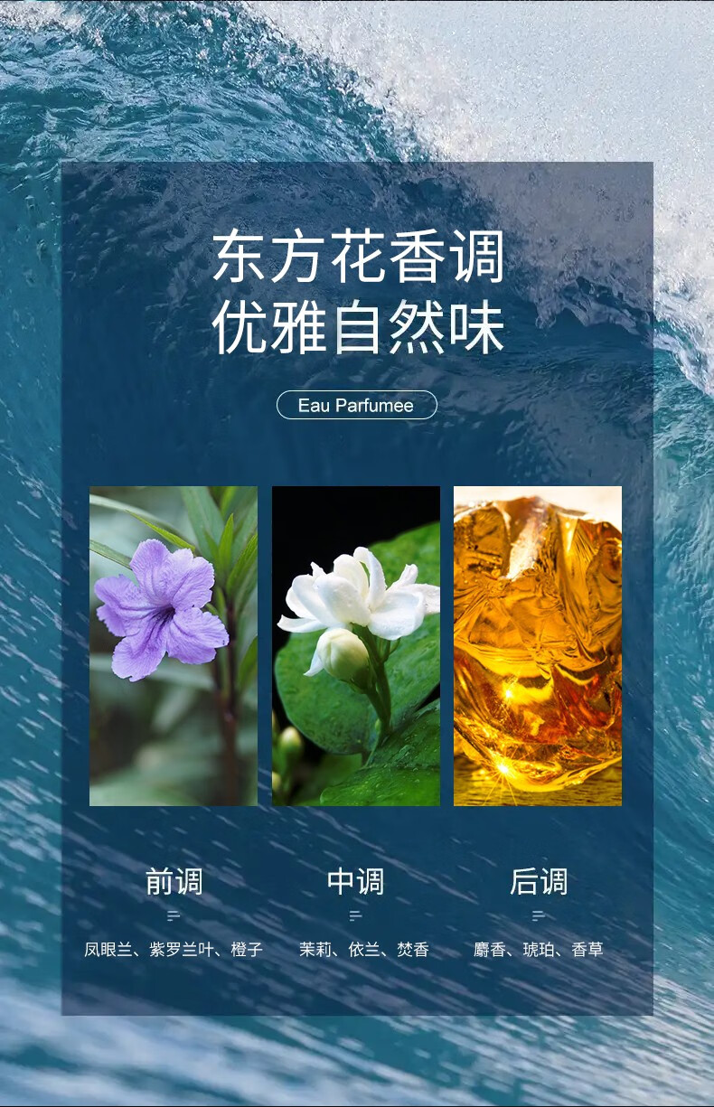 SLYCOCO 幻彩流沙金女士香水淡香少女清新鎏金香水法国香水礼盒送女友 牛奶小姐流沙香水*1瓶.