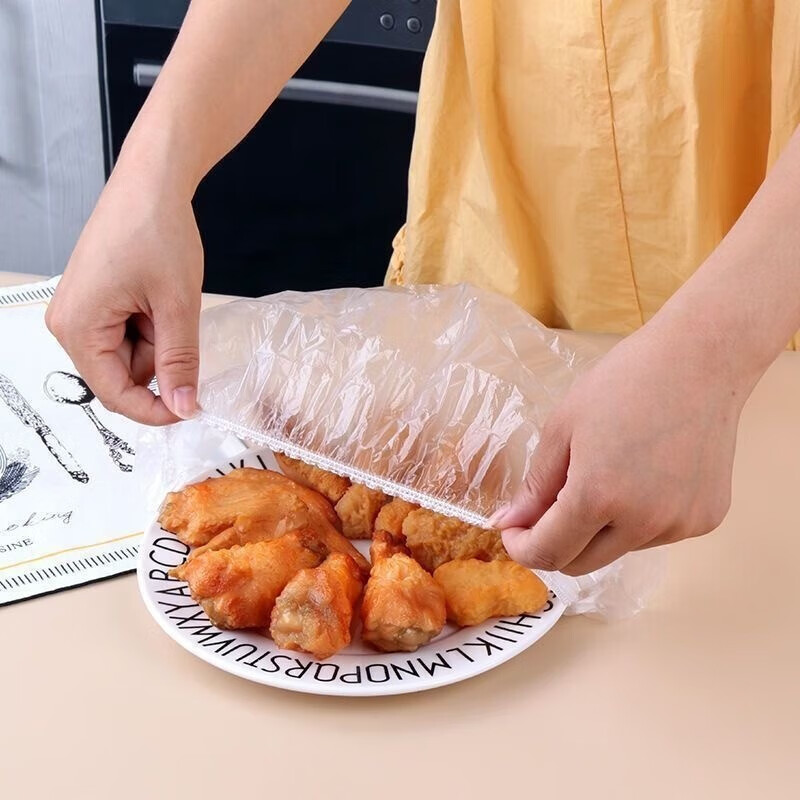 帝达芙美妆工具一次性保鲜膜套食品碗盖保鲜膜套密封保鲜袋美妆工具  6包600只