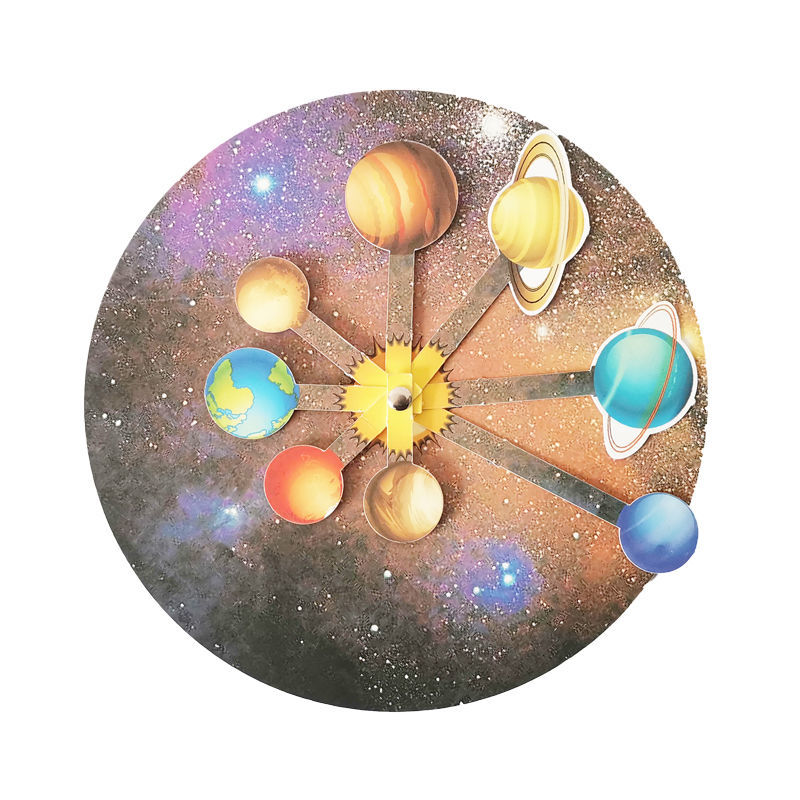 太阳系八大行星模型教具教辅小学生科学探索手工组装科普实验器材三球
