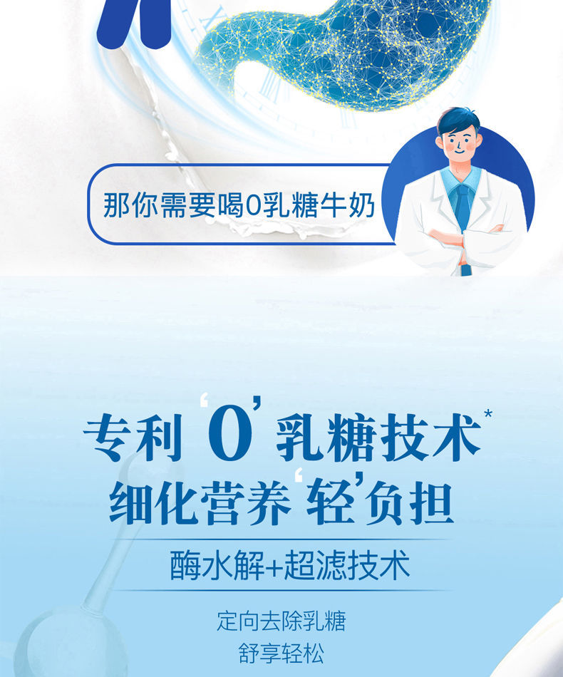 芬兰原装进口蔚优芬兰蔚优valio无乳糖部分牛奶250ml3盒分享装250ml3