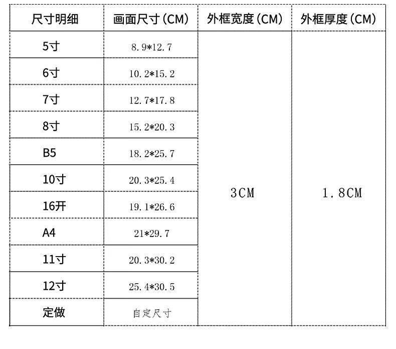 简约生动系列挂墙相框摆台7寸5寸6寸10寸1654画框儿童创意北欧生动粉