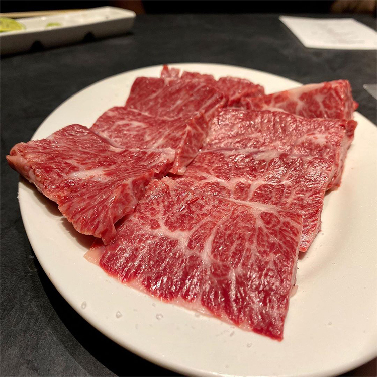 顺丰冷链澳洲和牛内裙肉mb5243厂横膈膜烤肉整条出售500g悦君心